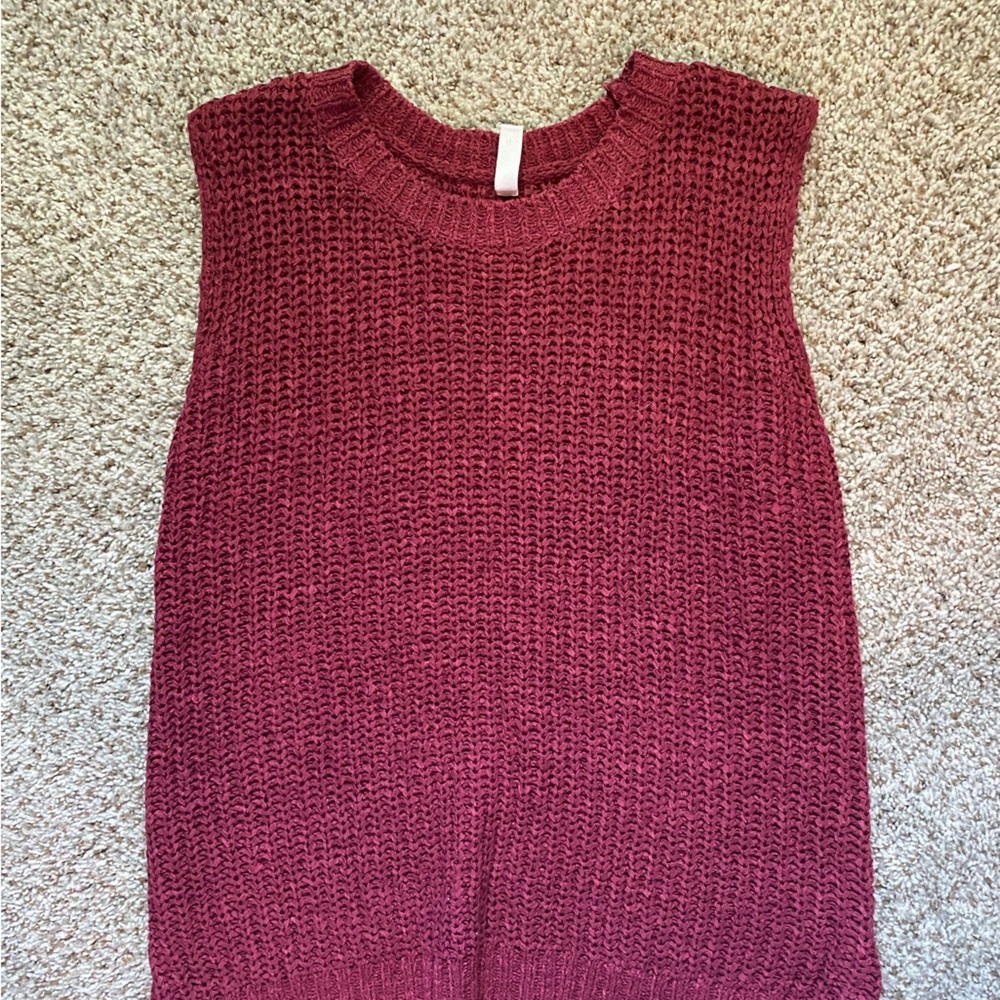 Wishlist Maroon Crew Neck Sweater